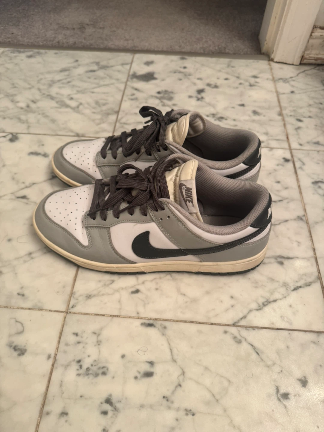 Nike Dunk Low Grey White Sneakers - photo 3