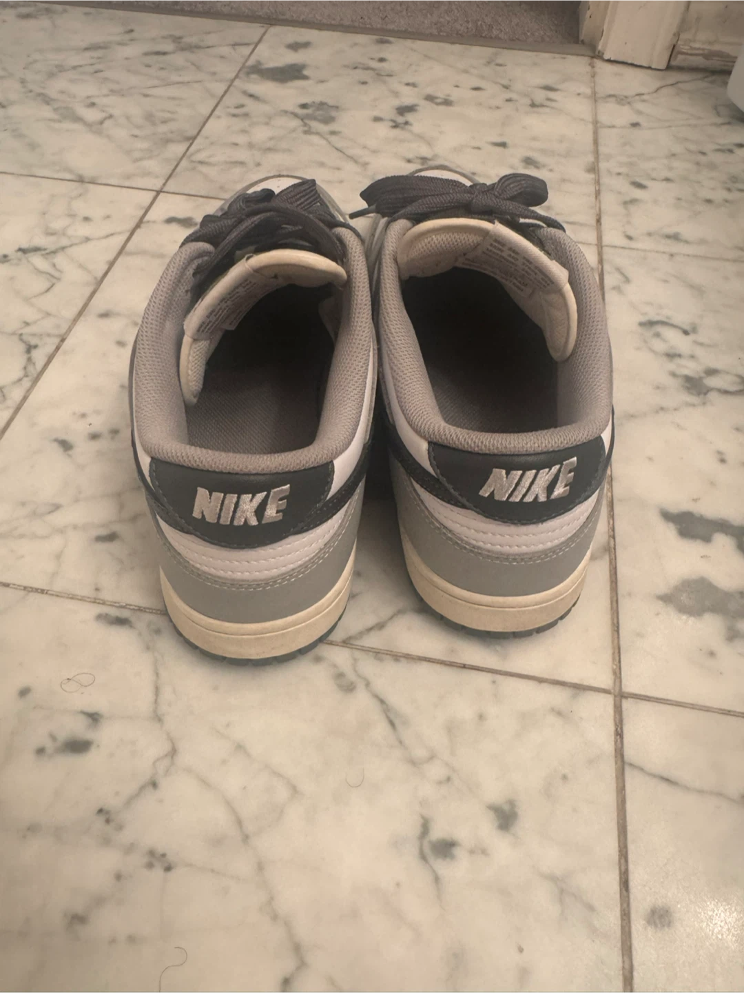 Nike Dunk Low Grey White Sneakers - photo 4