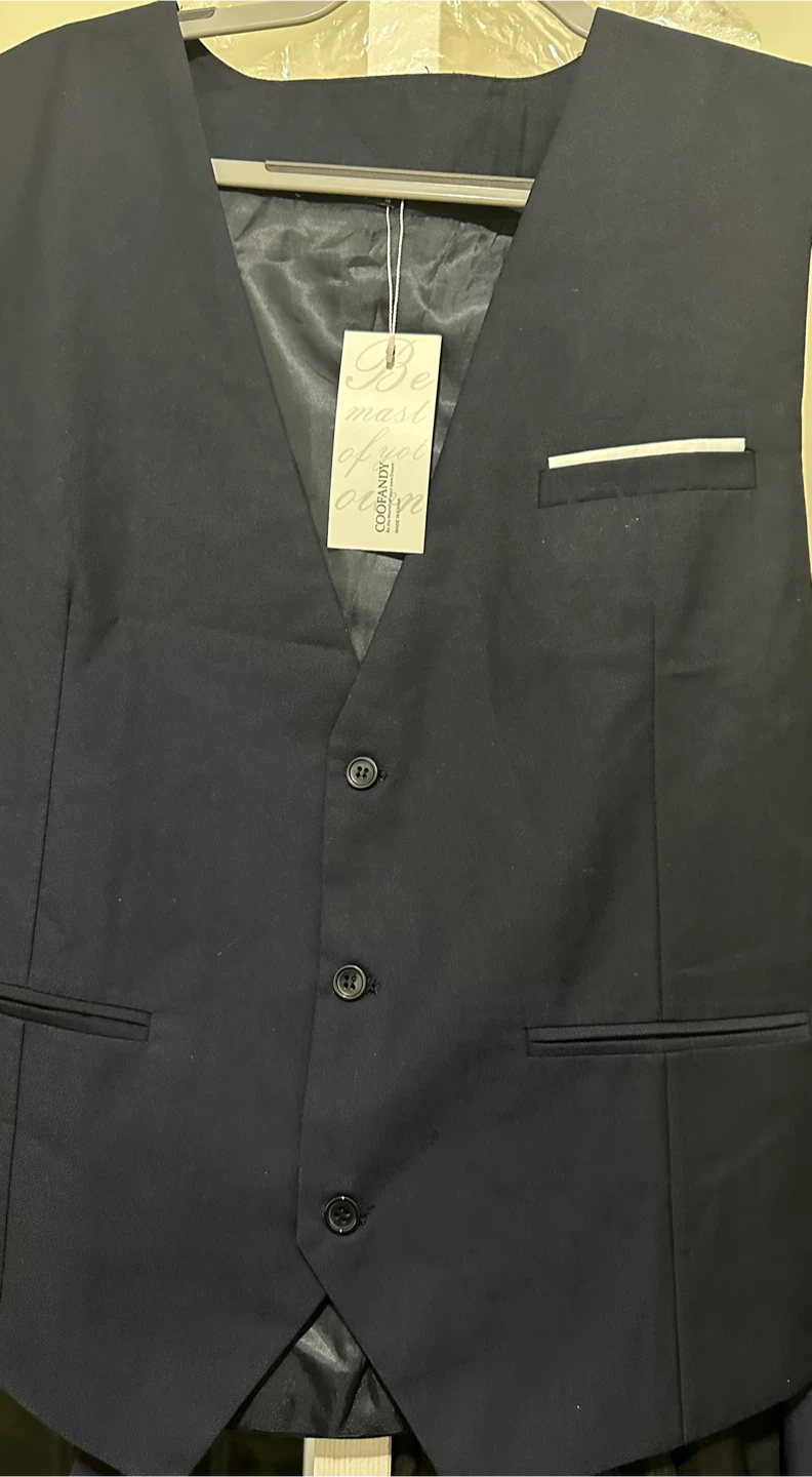 Coofandy Men's Vest Navy Blue - photo 3