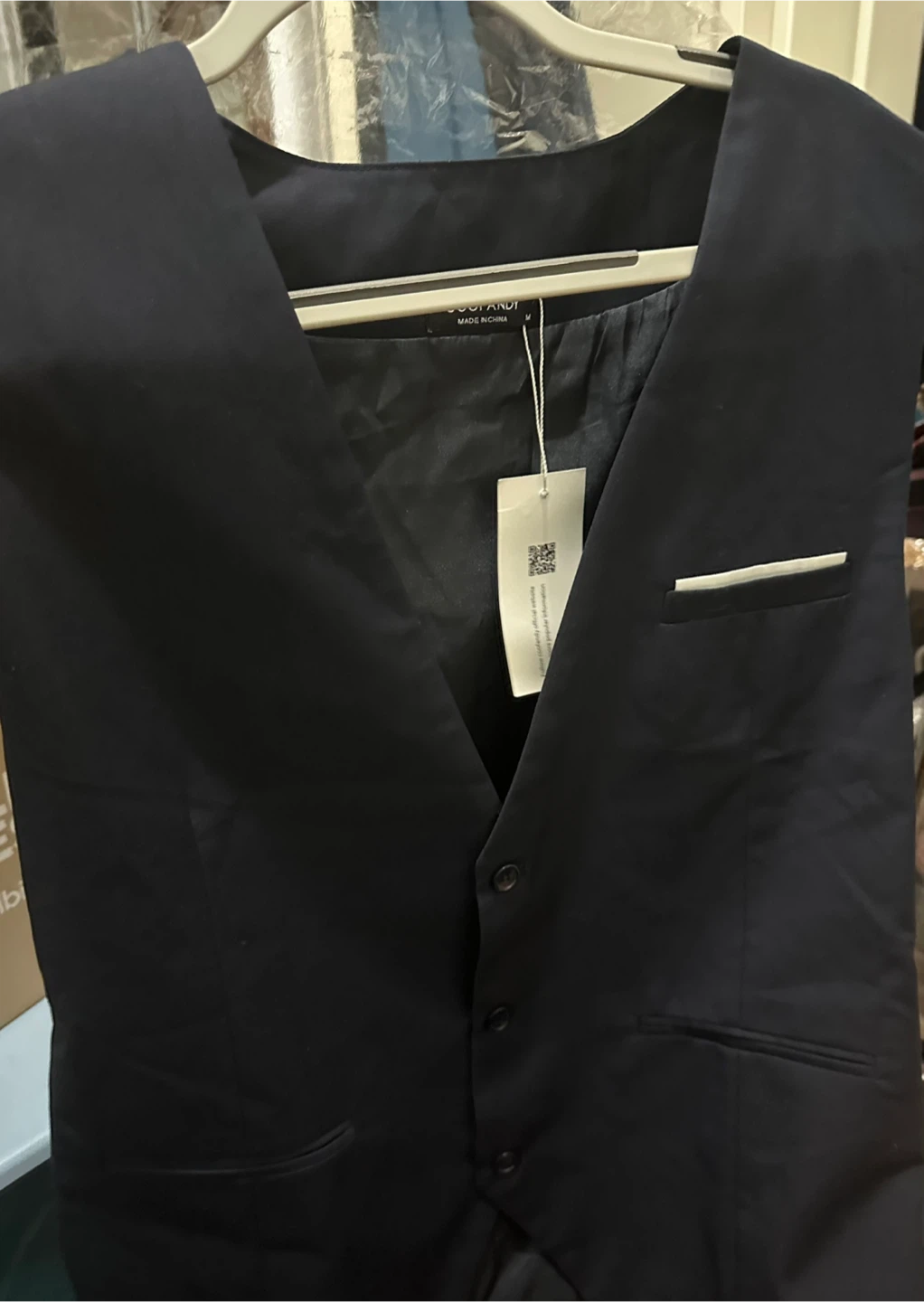 Coofandy Men's Vest Navy Blue