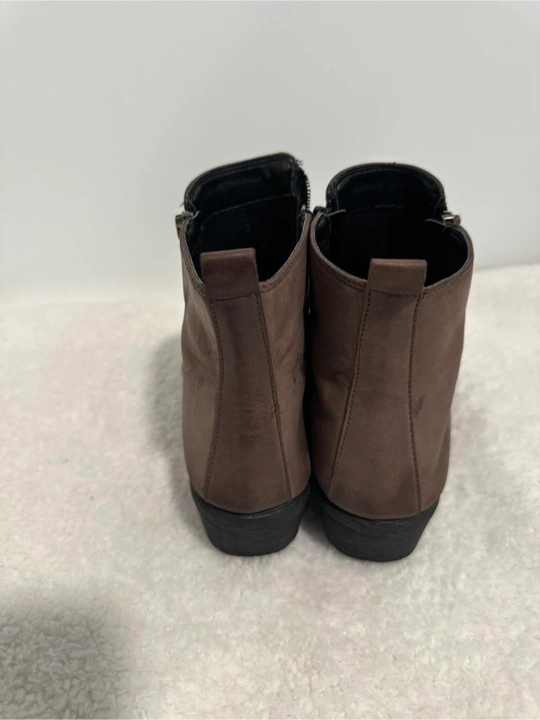 Studio Flex Brown Zipper Ankle Boots - photo 3