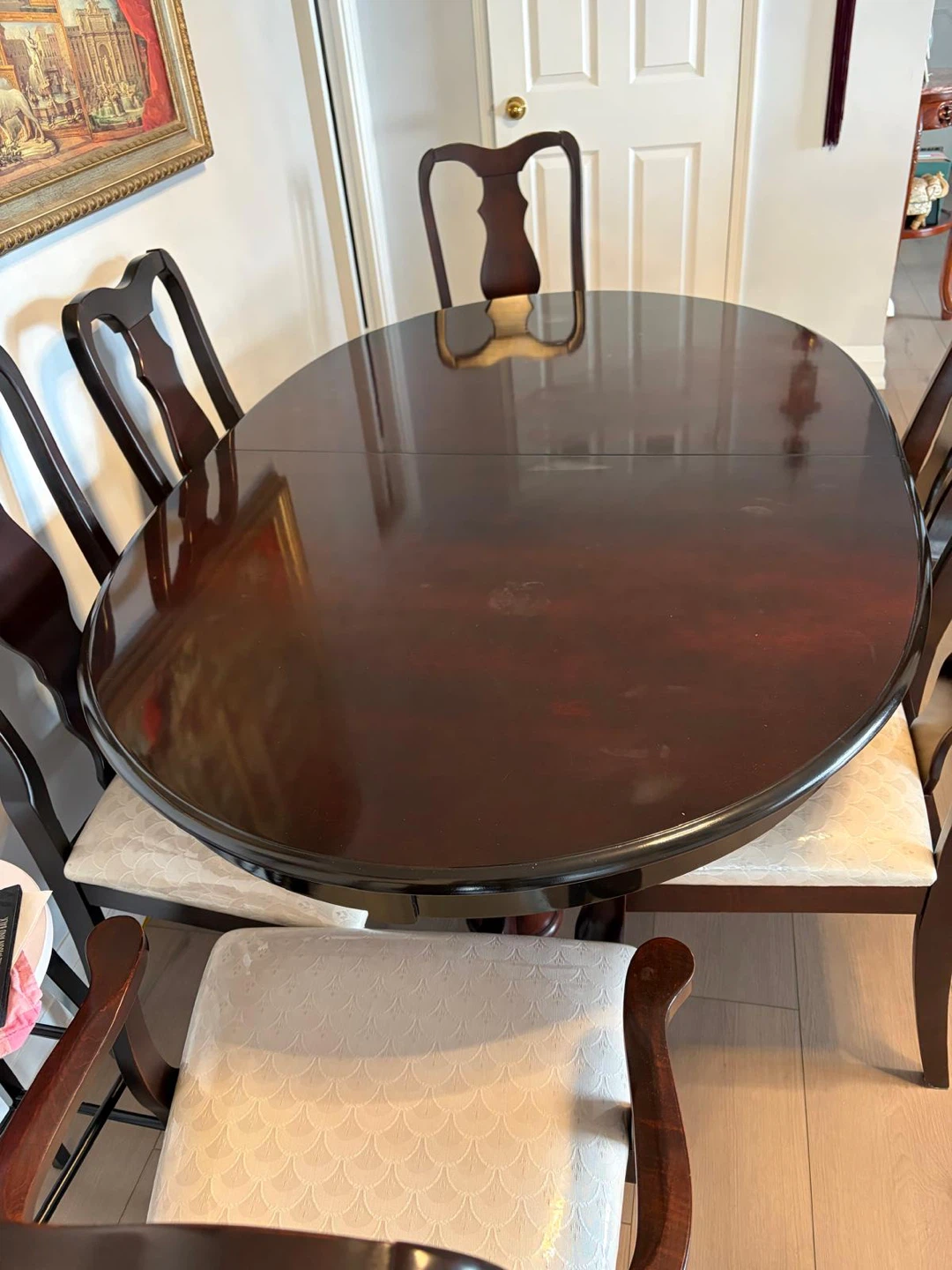 Oval Dining Table with Chairs