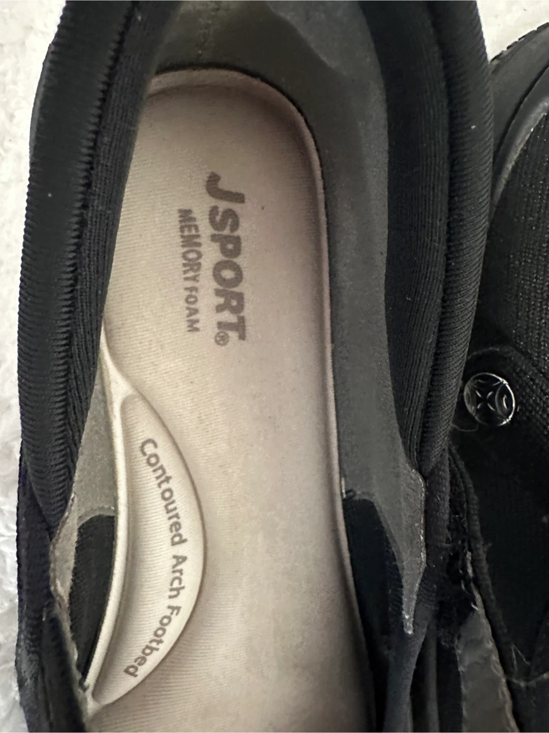 JSPORT Melody Black Women's Slip-On Shoes Size 7M - photo 3