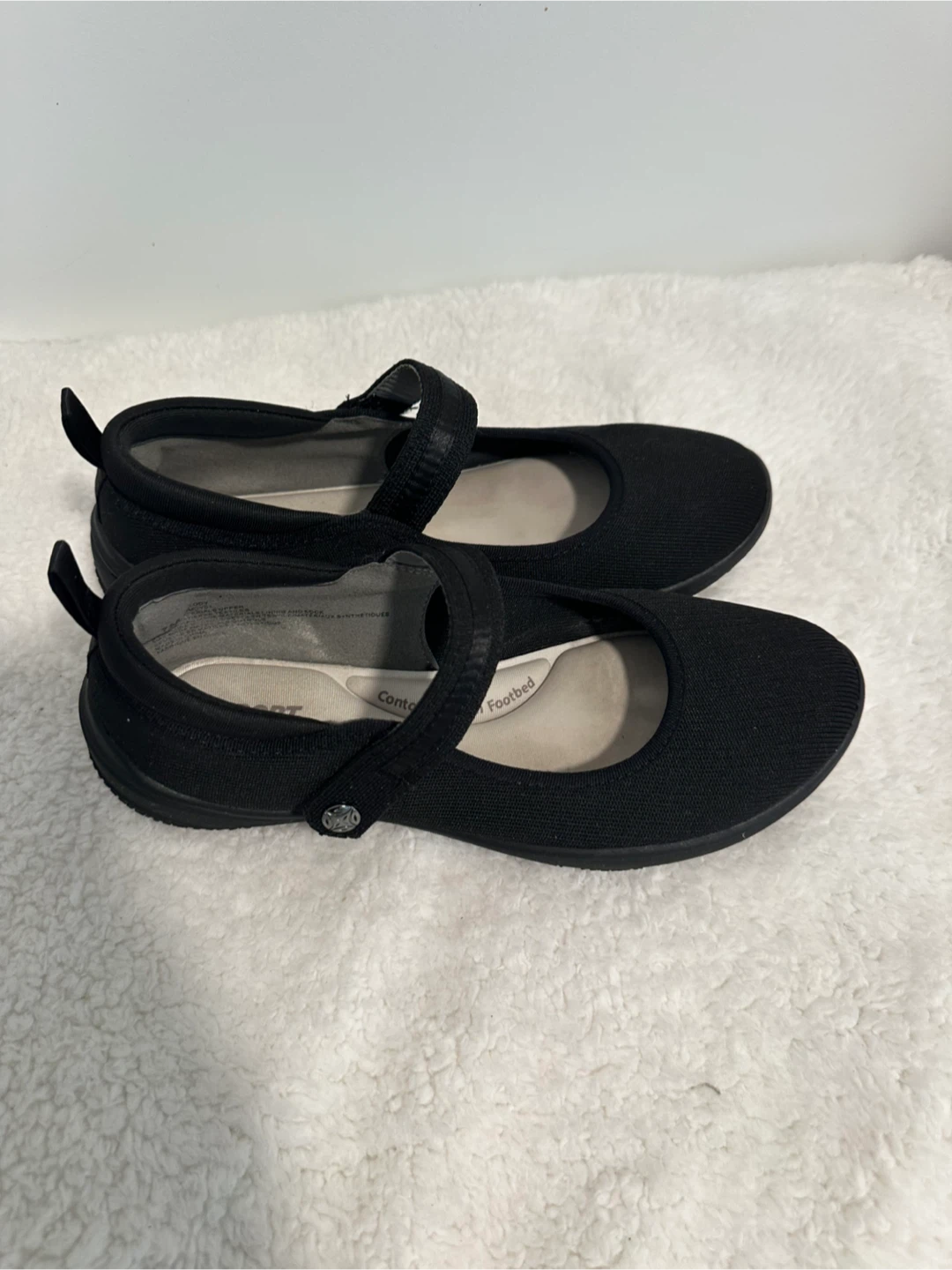 JSPORT Melody Black Women's Slip-On Shoes Size 7M