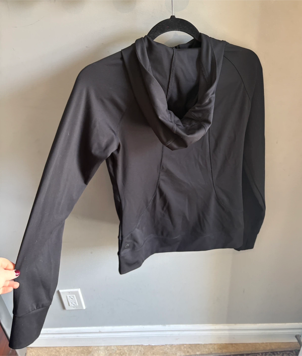 Athletic Black Full-Zip Hoodie - photo 3