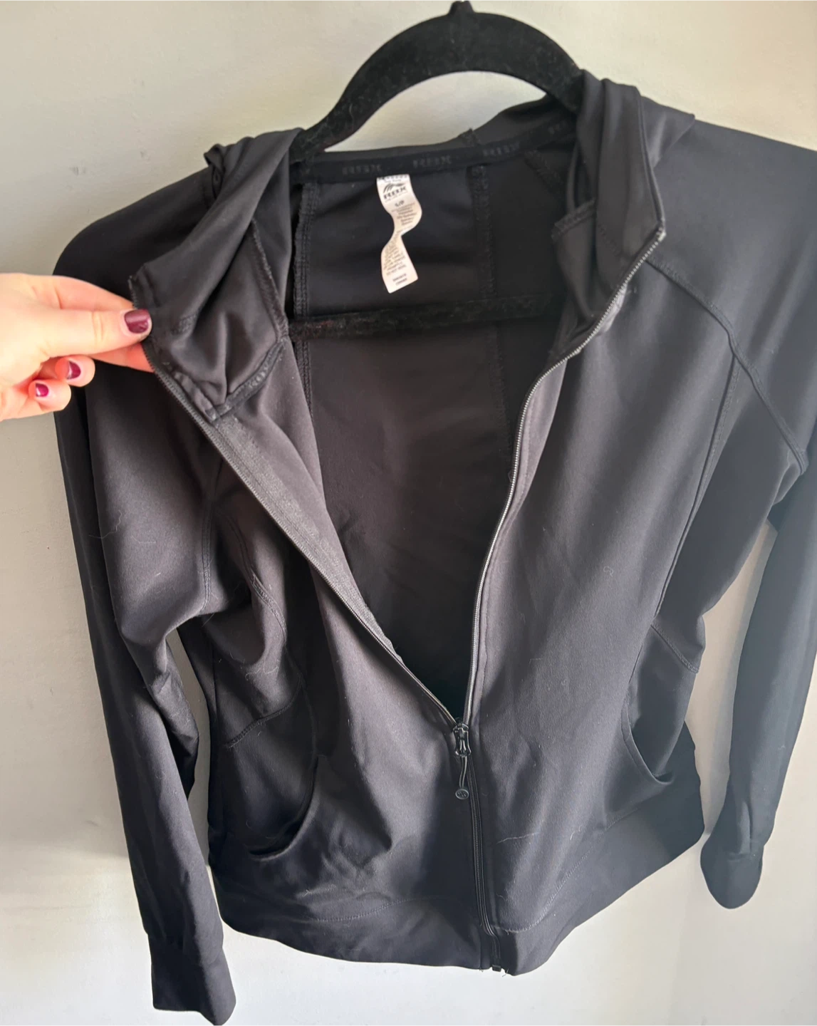 Athletic Black Full-Zip Hoodie - photo 2