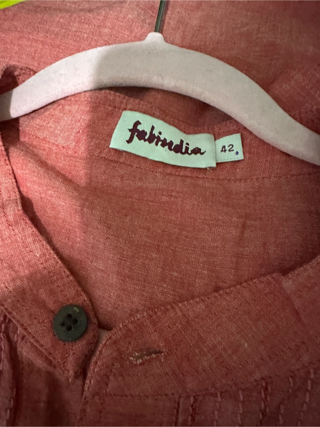 Fabindia Men's Kurta Size 42 - photo 2