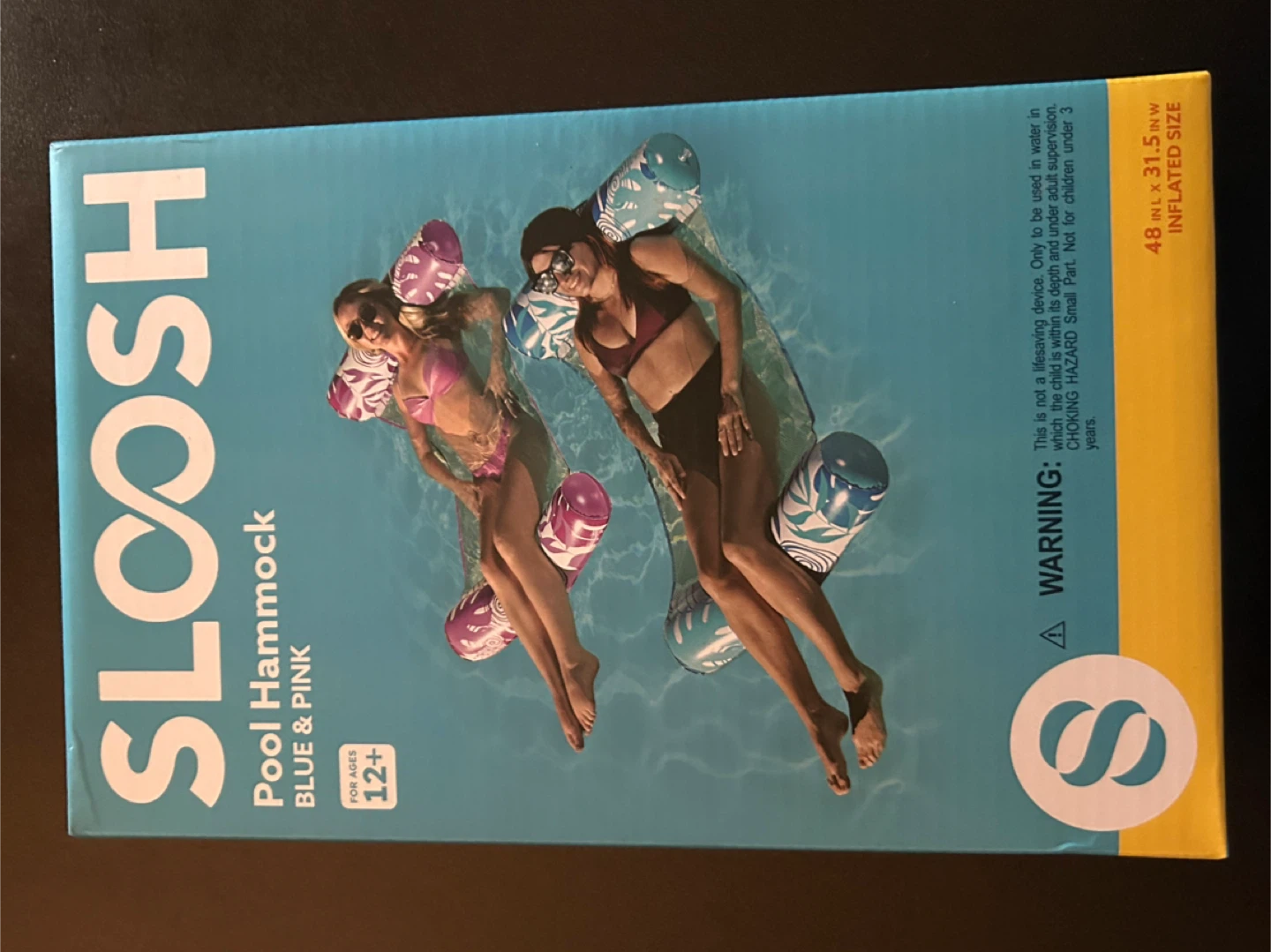 SLOOSH Pool Hammock - Blue & Pink - photo 2