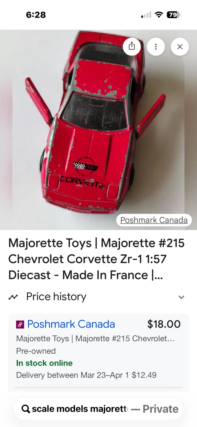 Majorette #215 Chevrolet Corvette ZR-1 Diecast - Made in France - photo 4