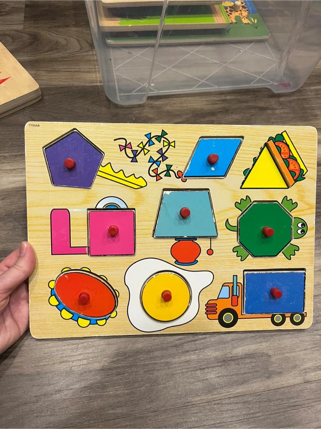 Wooden Shape Puzzle Board