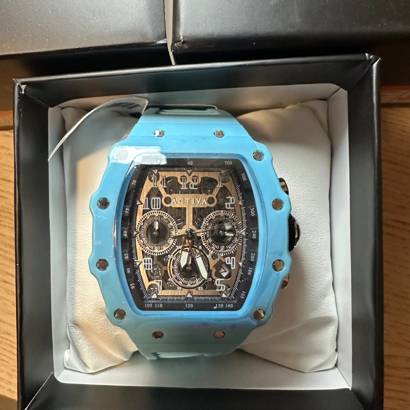 Activa X Invicta Men's Watch w/ Skeleton Dial - 44.3mm, Blue - photo 3