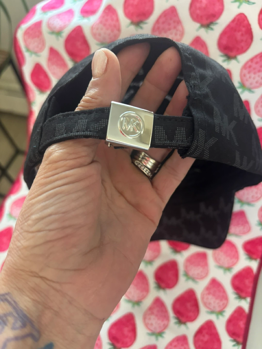 Michael Kors Black MK Logo Baseball Cap - photo 2
