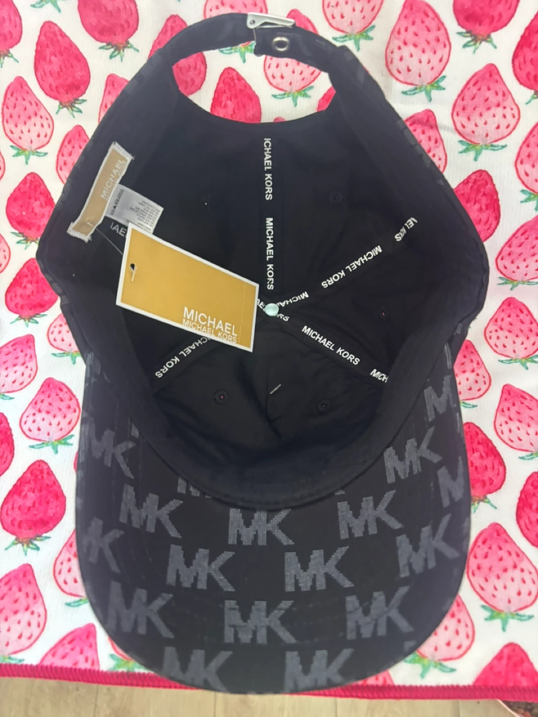 Michael Kors Black MK Logo Baseball Cap - photo 3