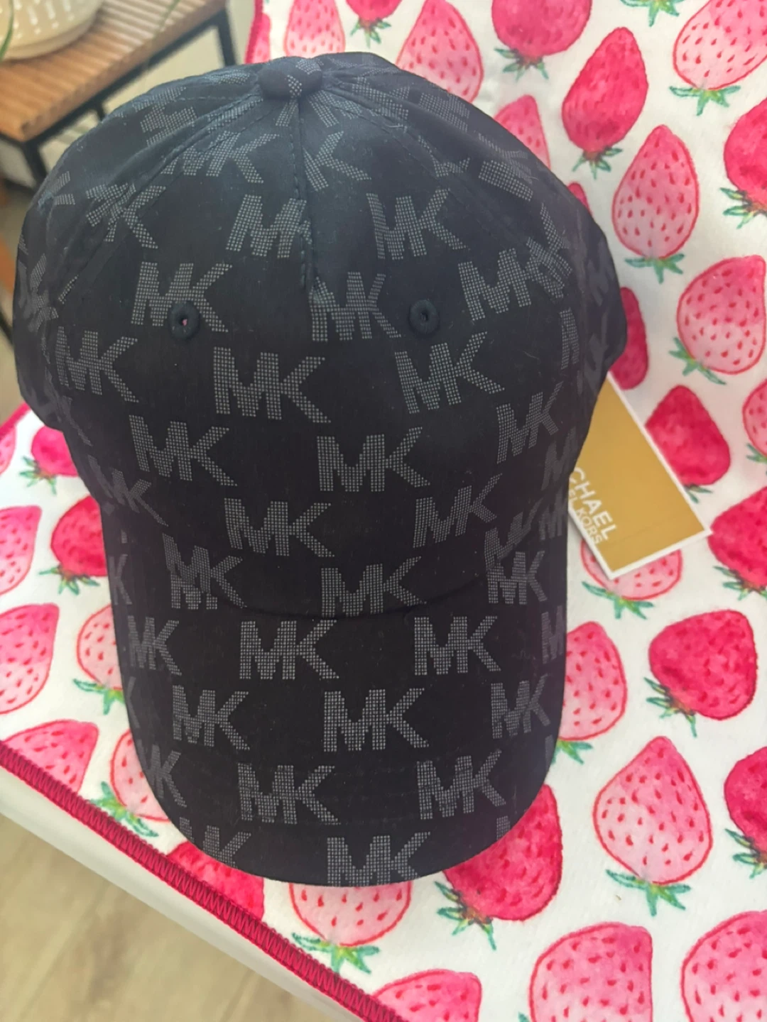 Michael Kors Black MK Logo Baseball Cap - photo 5