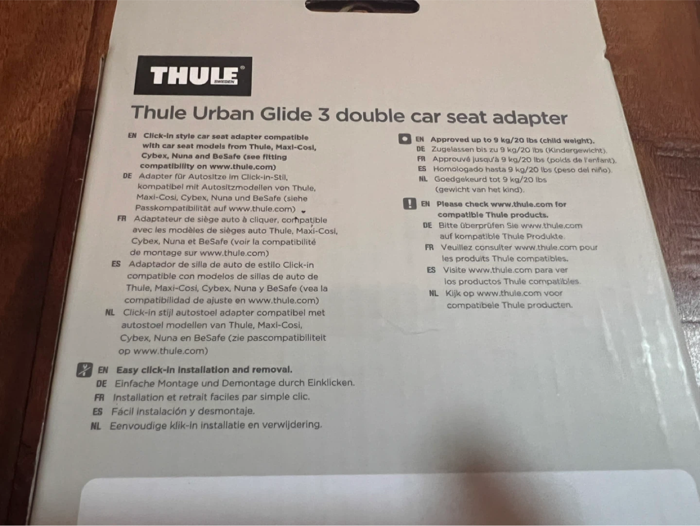 Thule Urban Glide 3 Double Car Seat Adapter - photo 3