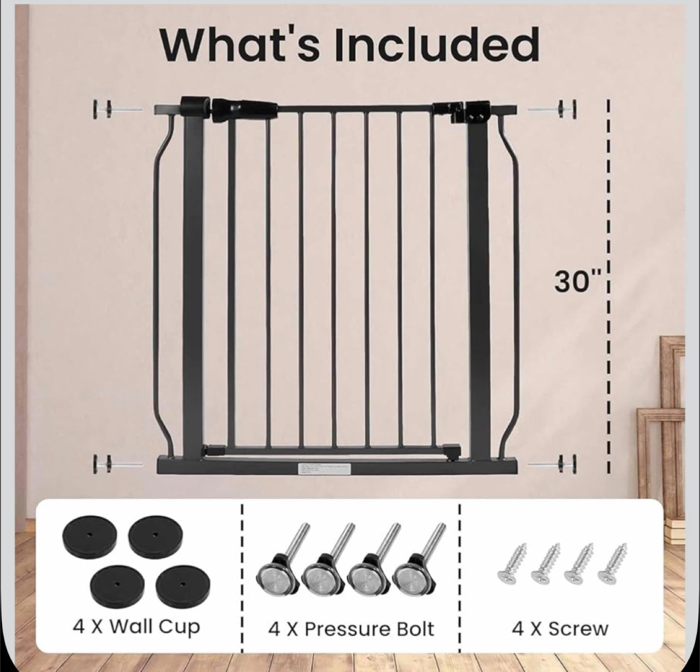 Adjustable Metal Baby Pet Gate - photo 3