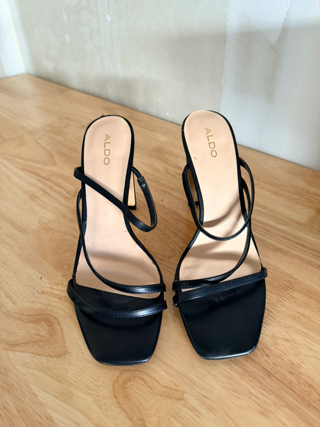ALDO Black Strappy Heeled Sandals