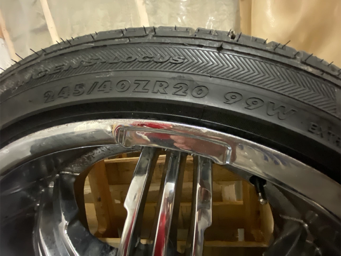 Chrome Rims with Tires 245/40ZR20 - photo 2