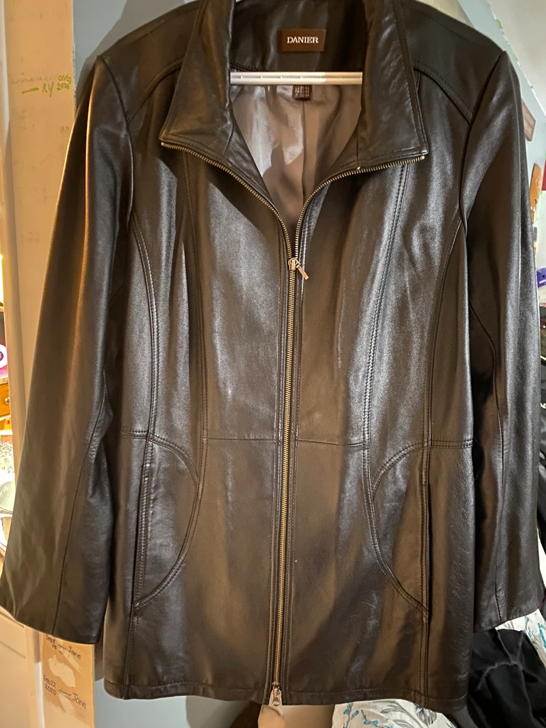 DANIIR Black Leather Jacket - 2XL - photo 2