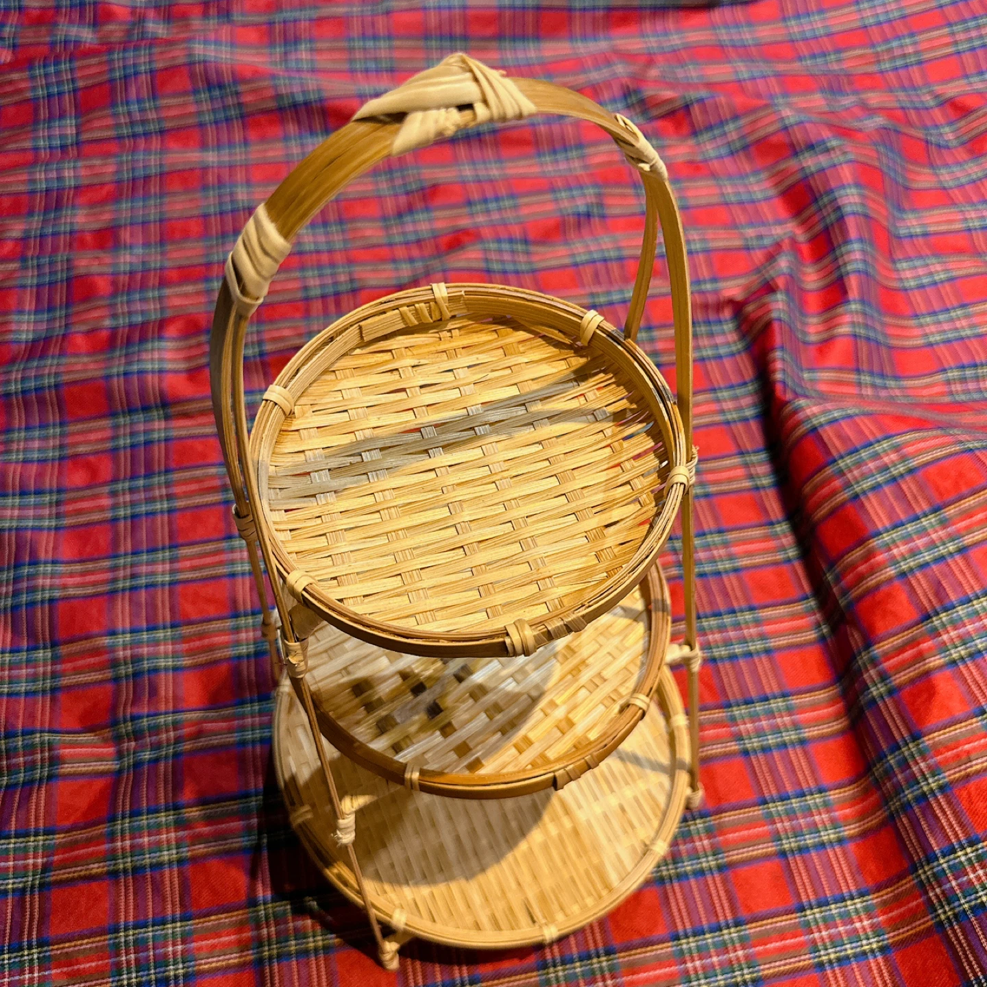 Bamboo Tiered Serving Tray - photo 2