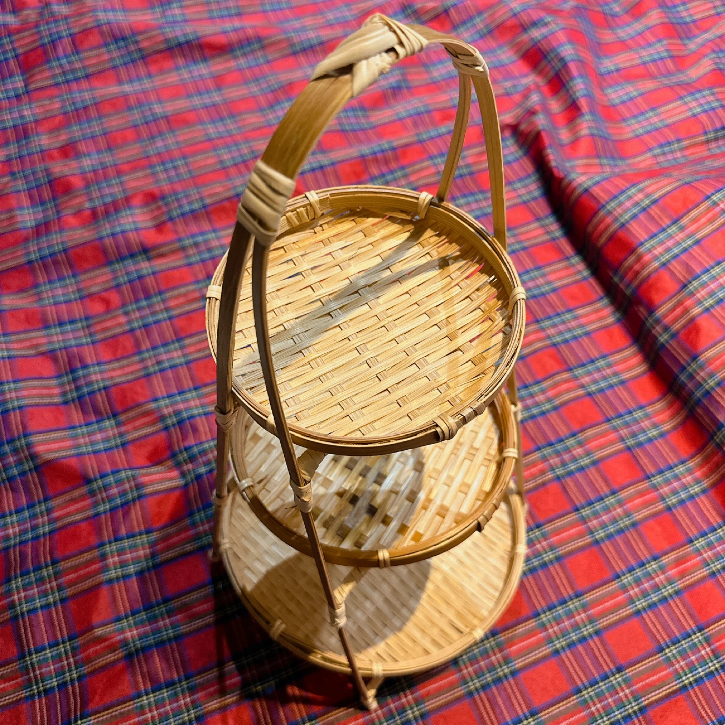 Bamboo Tiered Serving Tray - photo 3