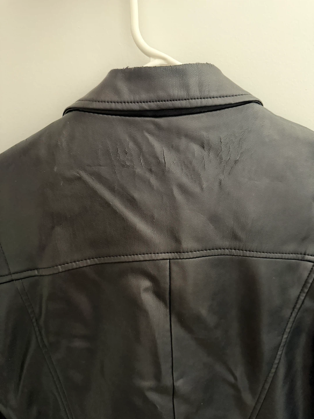 ZARA Trafaluc Black Faux Leather Moto Jacket - photo 3