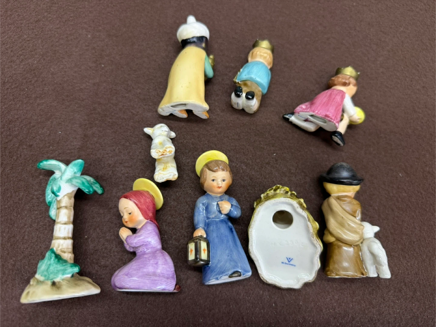 Vintage Goebel Nativity Set W Germany Porcelain 8pc - photo 5