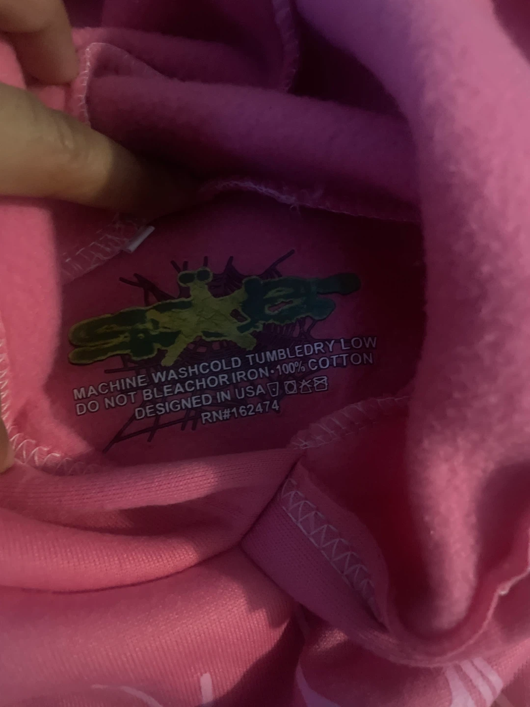 Pink Spider Graphic Hoodie - photo 3