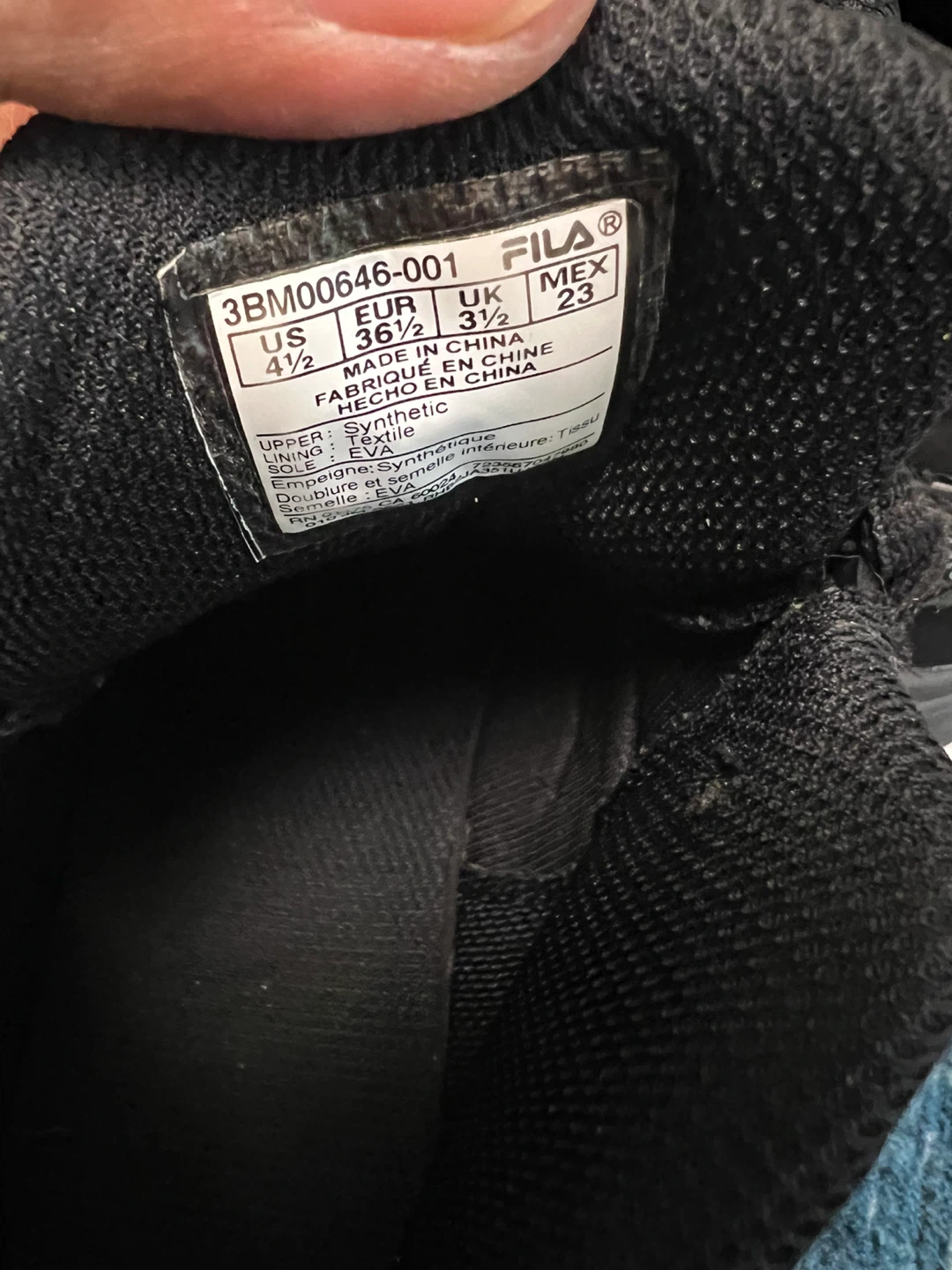 Fila Black Mid-Top Sneakers - photo 3