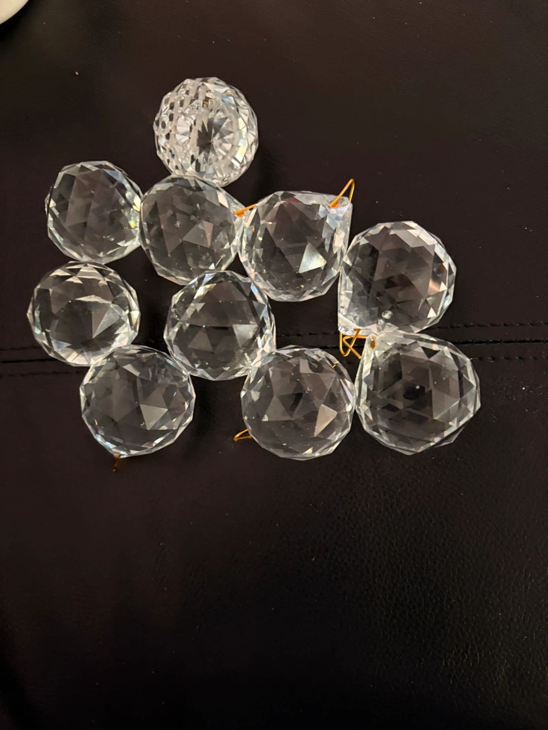 Crystal Prism Chandelier Pendants - Set of 10