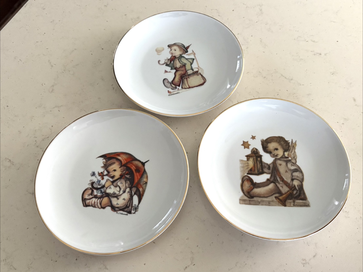 Set of 3 Hummel Decorative Plates - New