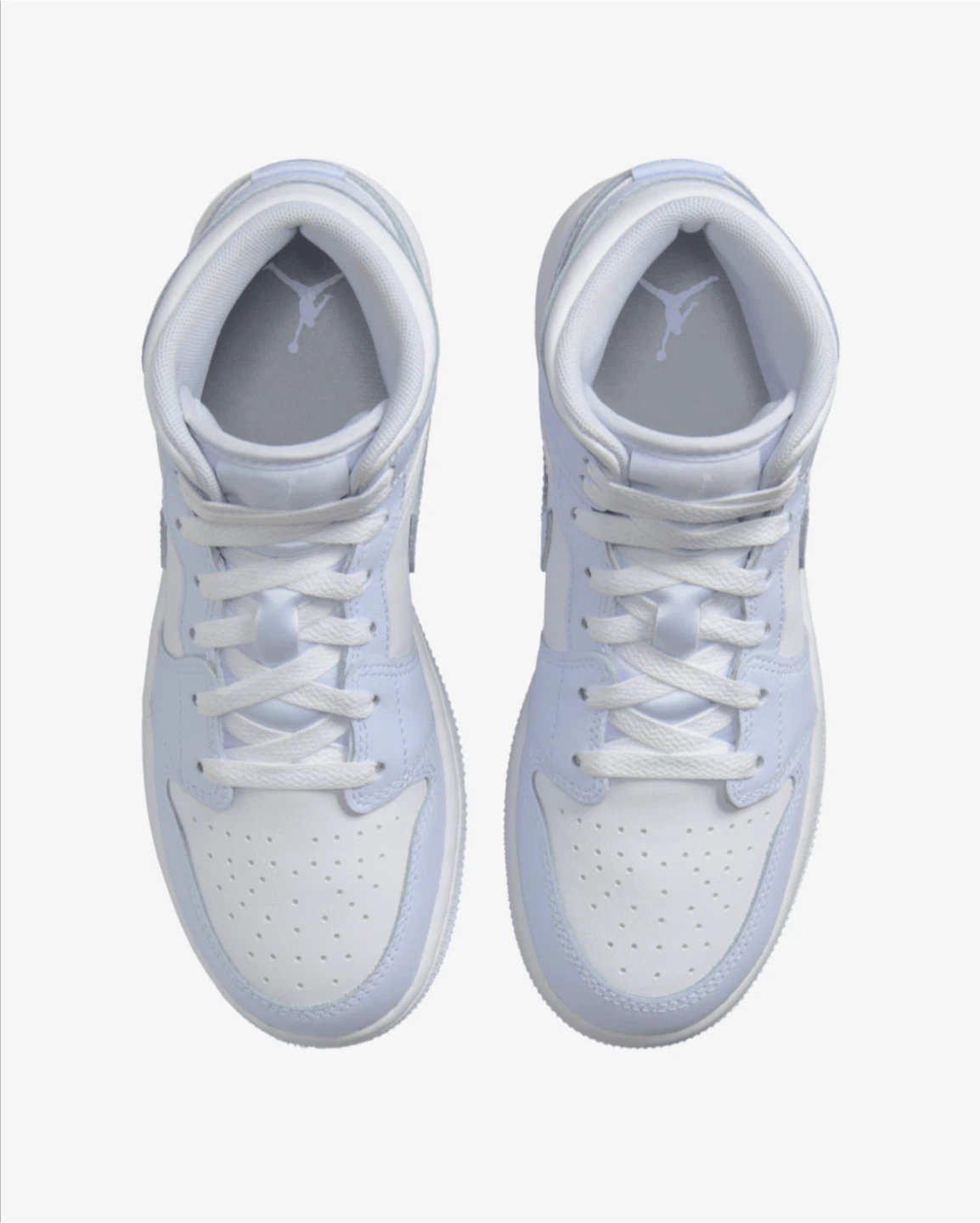 Kids Blue Air Jordan 1 Mid (Size 4 Youth) - photo 3