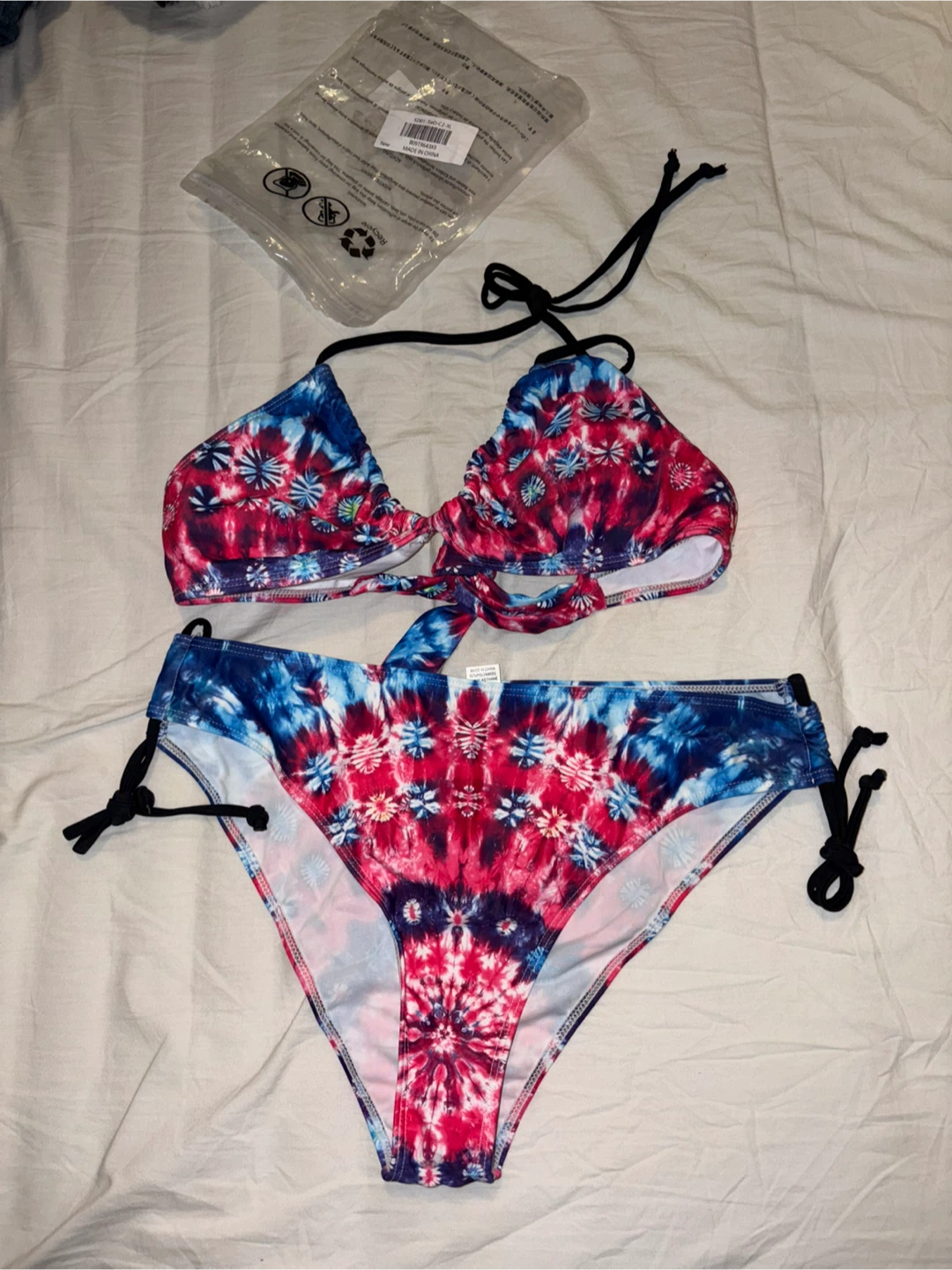 New Women's Tie-Dye Bikini Swimsuit-XL