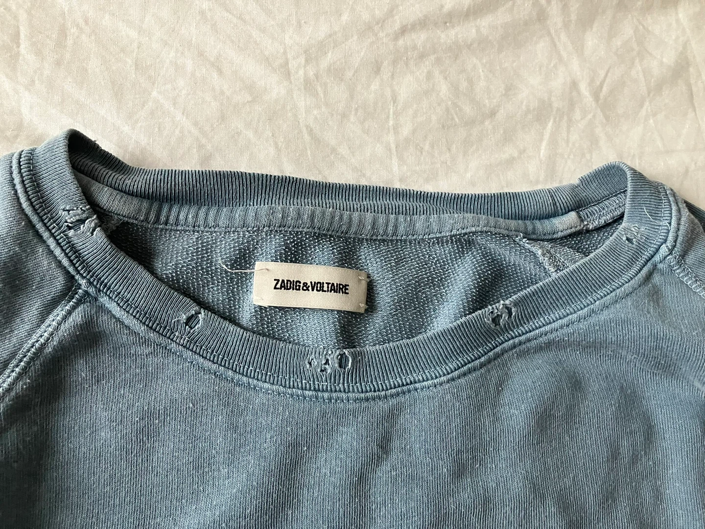 Zadig & Voltaire Blue Distressed Skeleton Sweater - photo 3