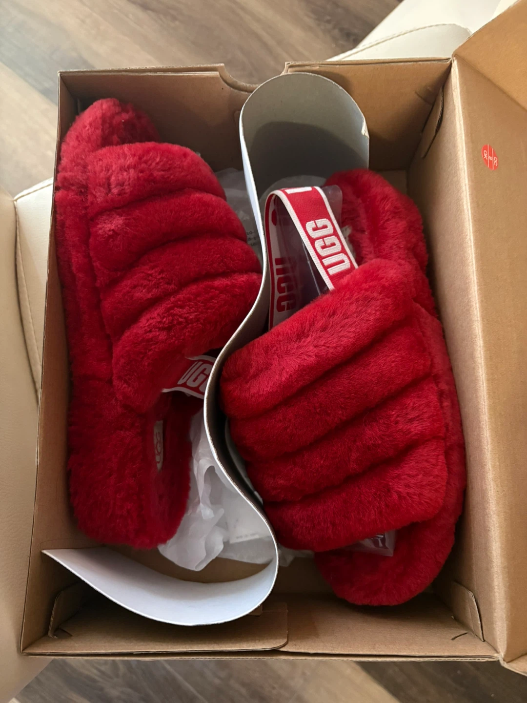 UGG W Fluff Yeah Slide Red Size 8 - photo 2