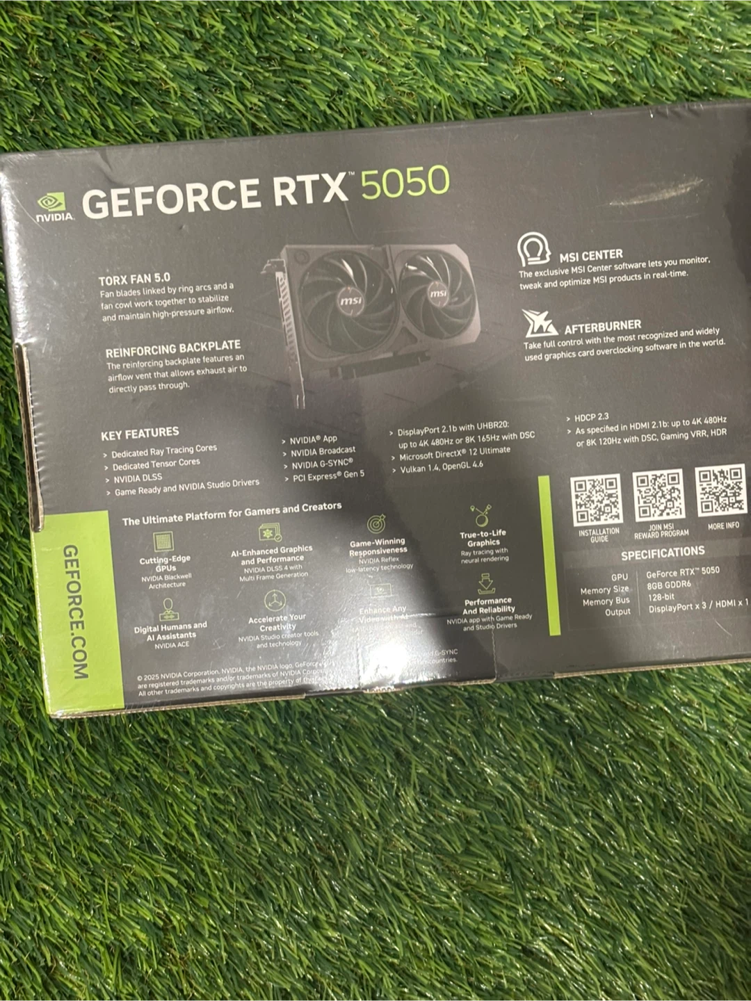 MSI GeForce RTX 5050 Shadow 2X OC Edition Graphics Card - photo 4