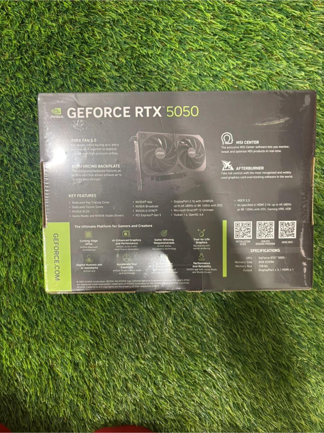 MSI GeForce RTX 5050 Shadow 2X OC Edition Graphics Card - photo 3