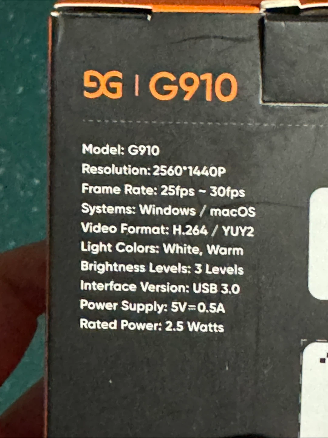 New! GUSGU G910 2K QHD Webcam with Ring Light - photo 3