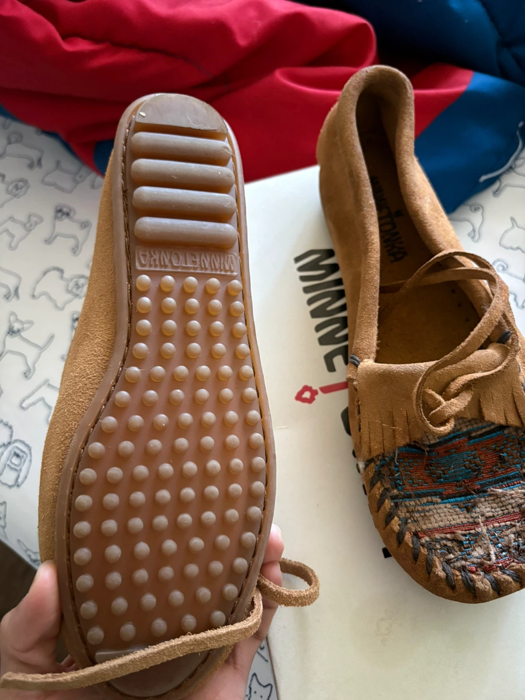 Minnetonka Women's El Paso II Moc Taupe Size 6 - photo 5