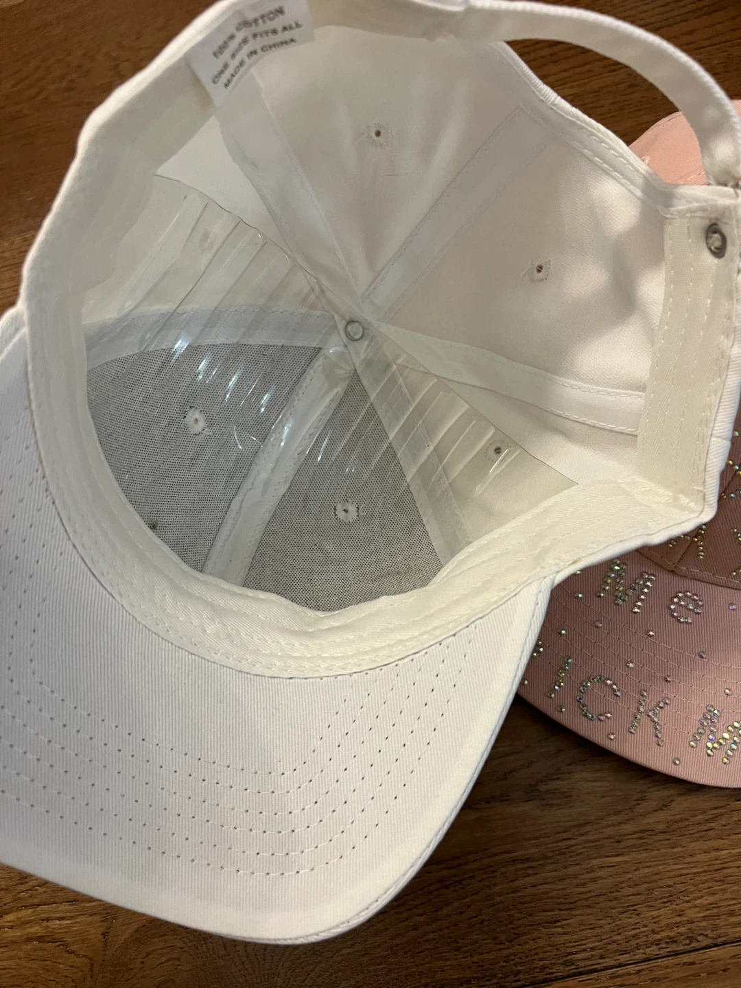 Kids' Baseball Caps with Rhinestone Bear Design - photo 5