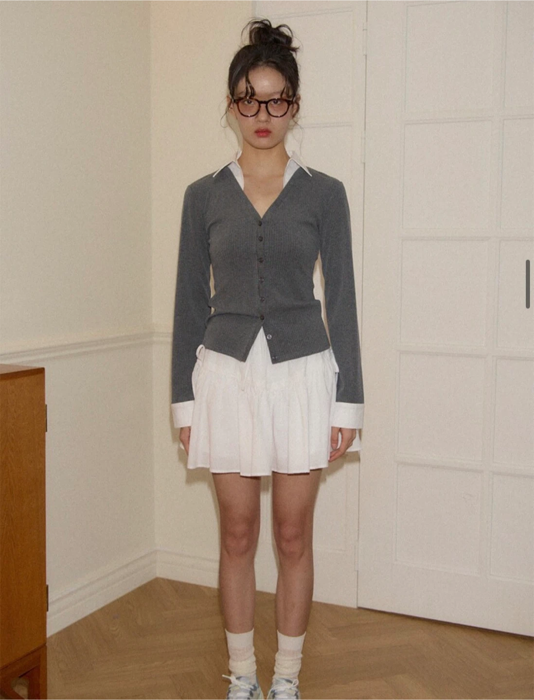 Salon de yohn shirt detail cardigan - photo 2