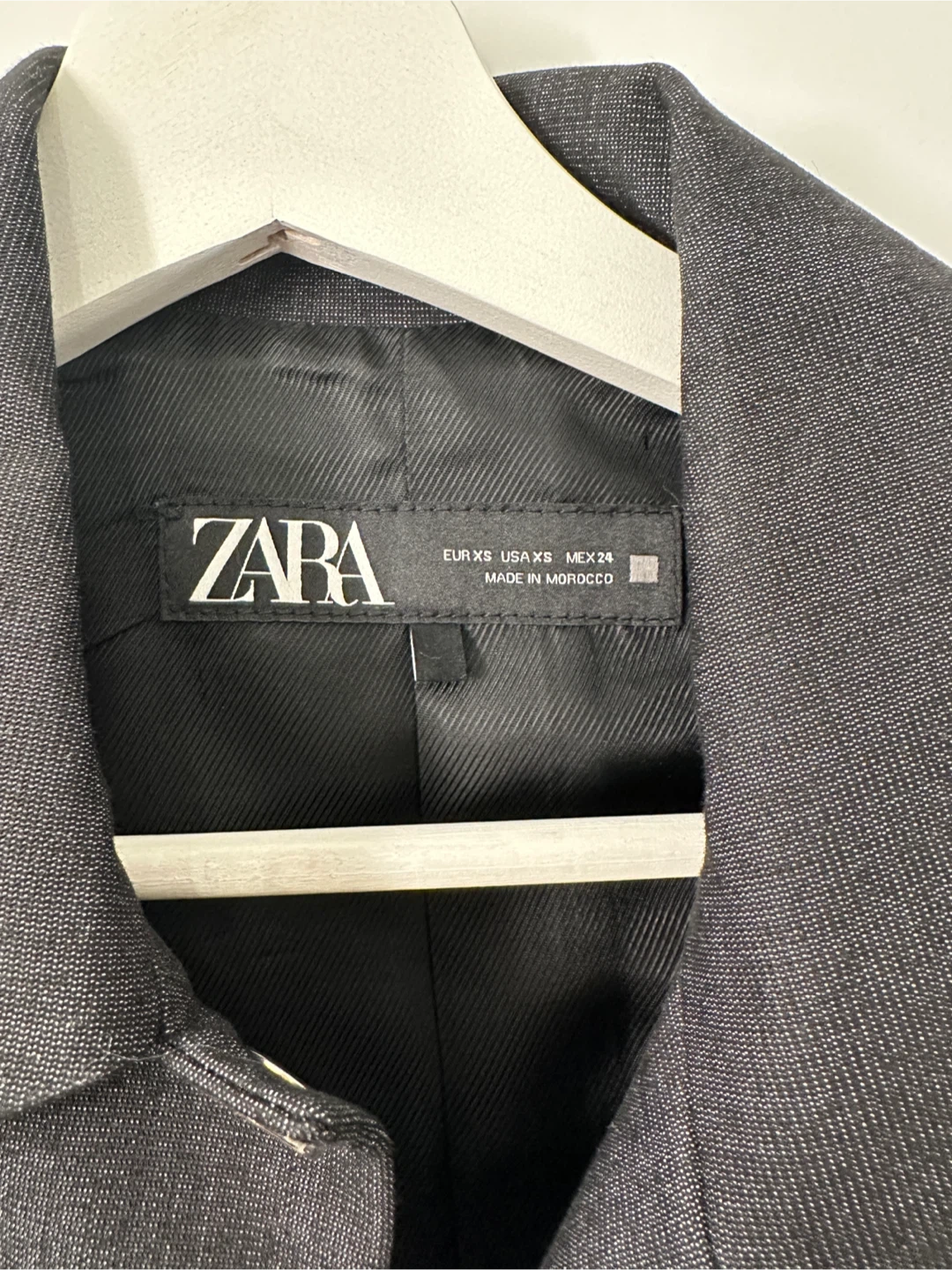 ZARA Cropped Jacket - Charcoal Grey - photo 3