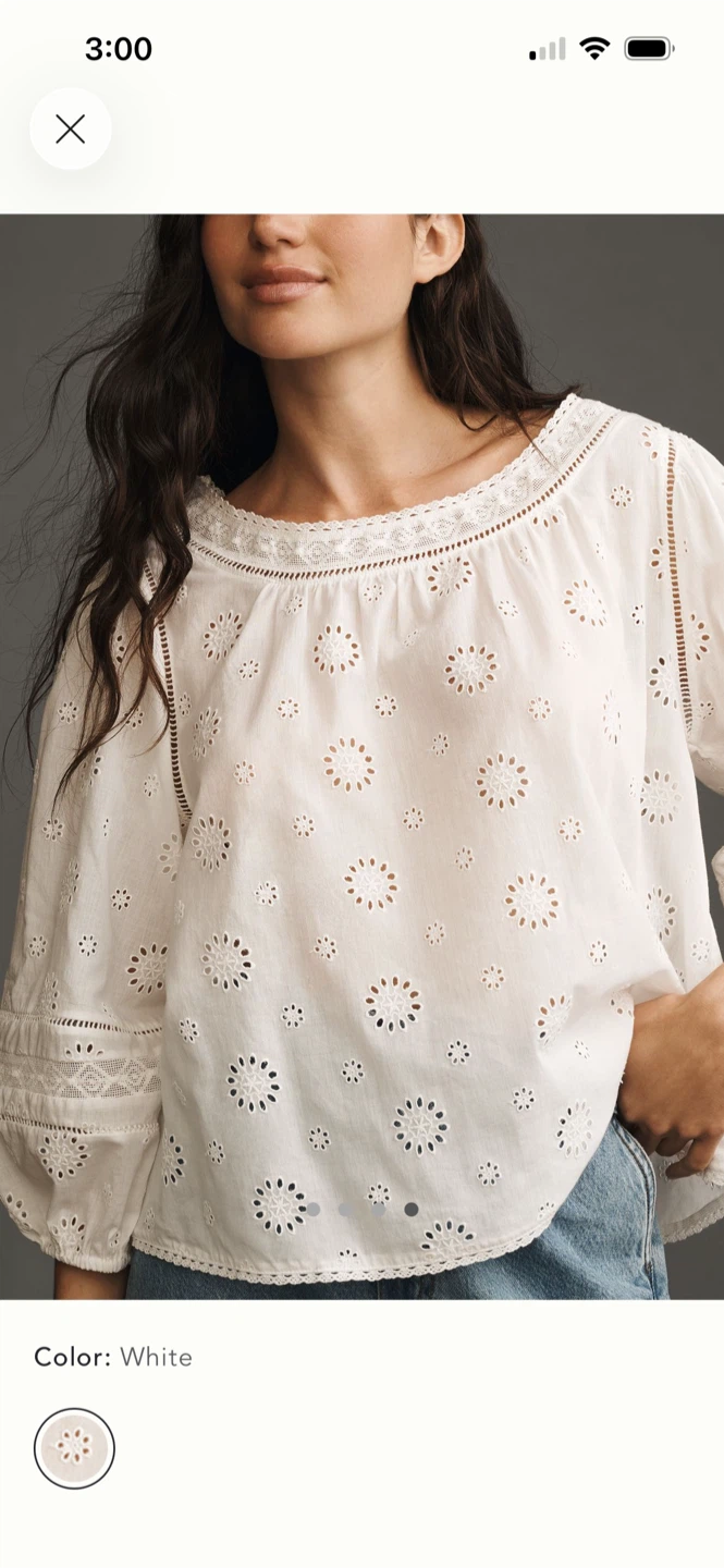 BNWT Anthropologie Pilcro 100% cotton blouse M (s-m) - photo 4