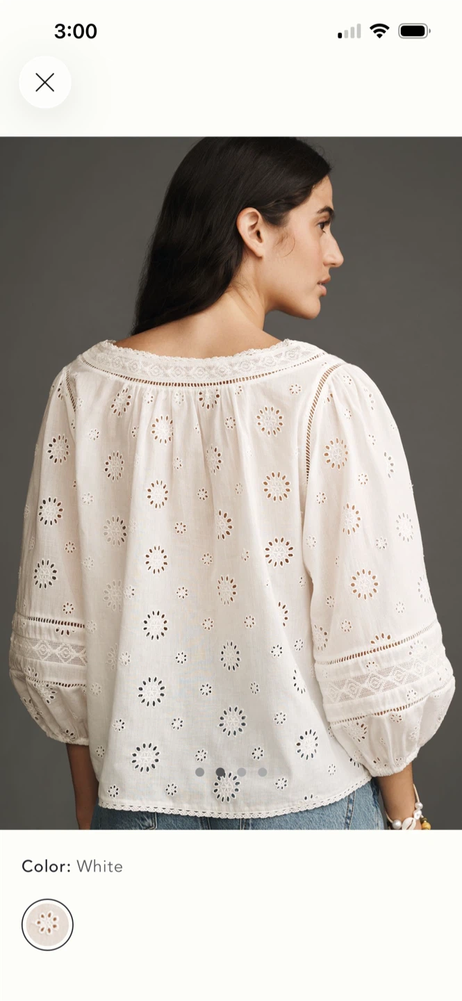 BNWT Anthropologie Pilcro 100% cotton blouse M (s-m) - photo 2