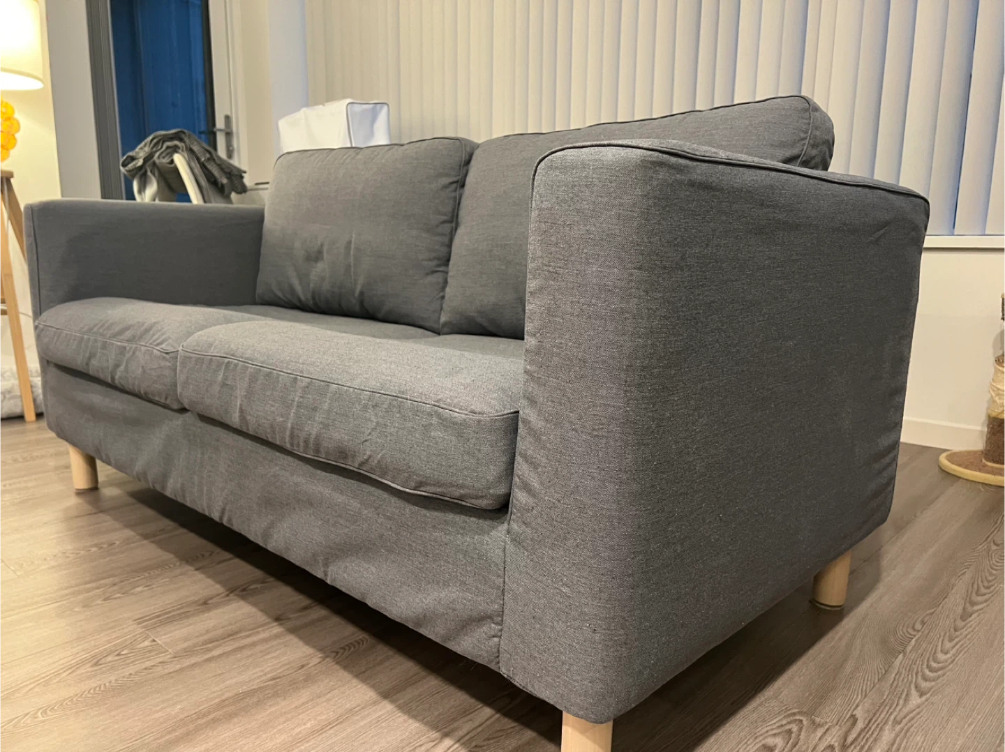 Grey 2-Seater Sofa - photo 2