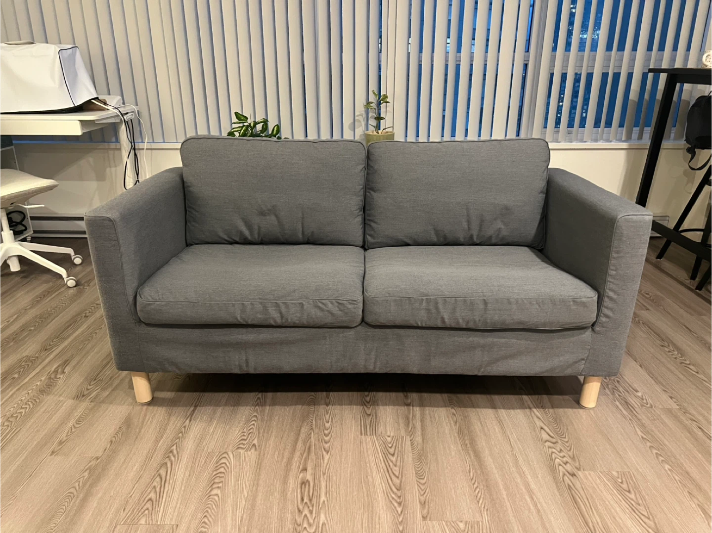 Grey 2-Seater Sofa