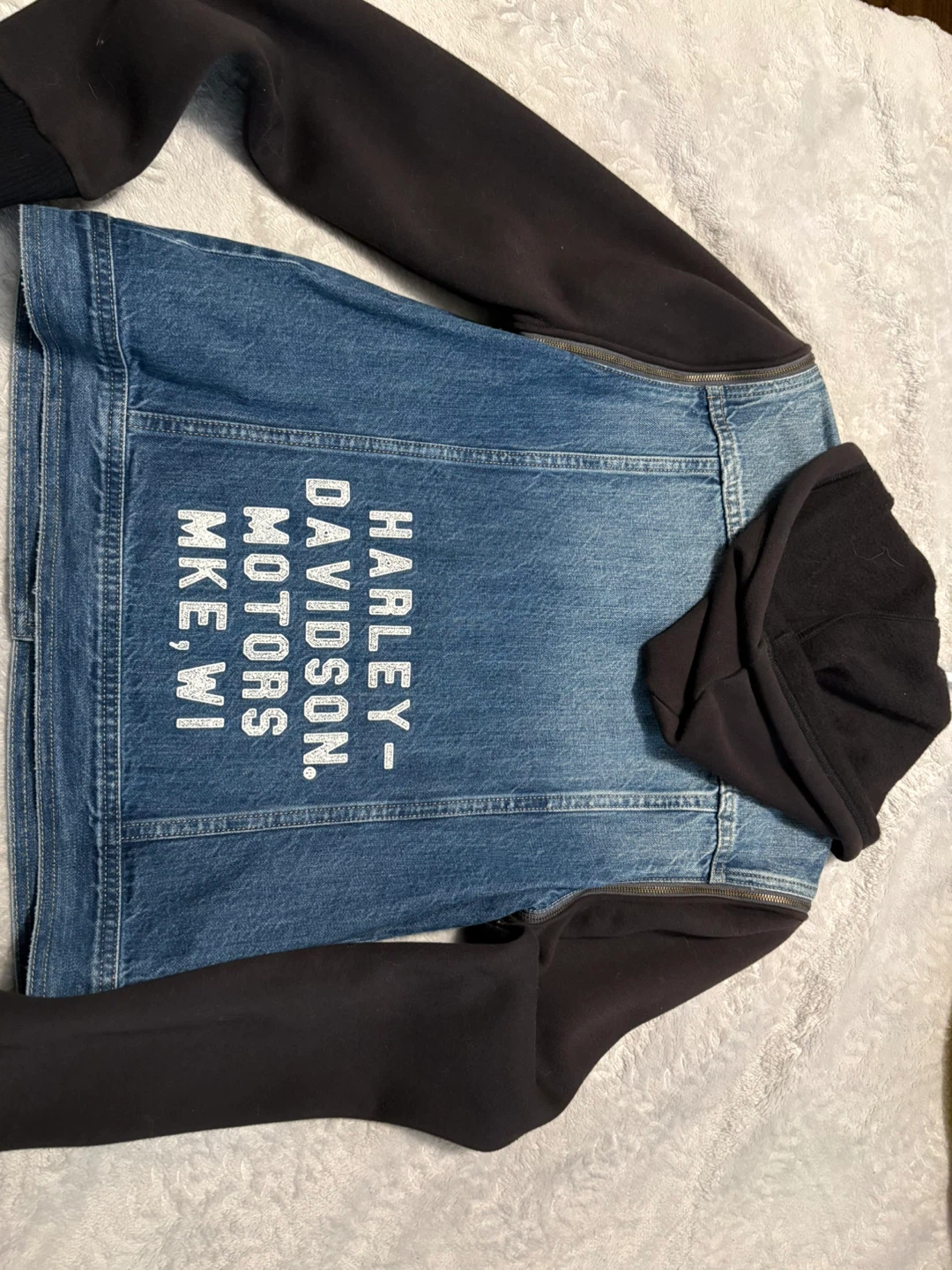 Harley-Davidson Denim Hooded Jacket - photo 3