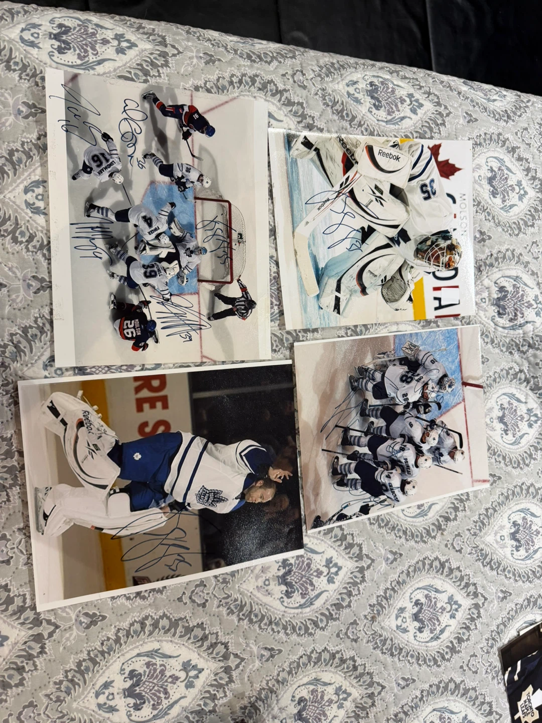 Signed Toronto Maple Leafs Hockey Photos
