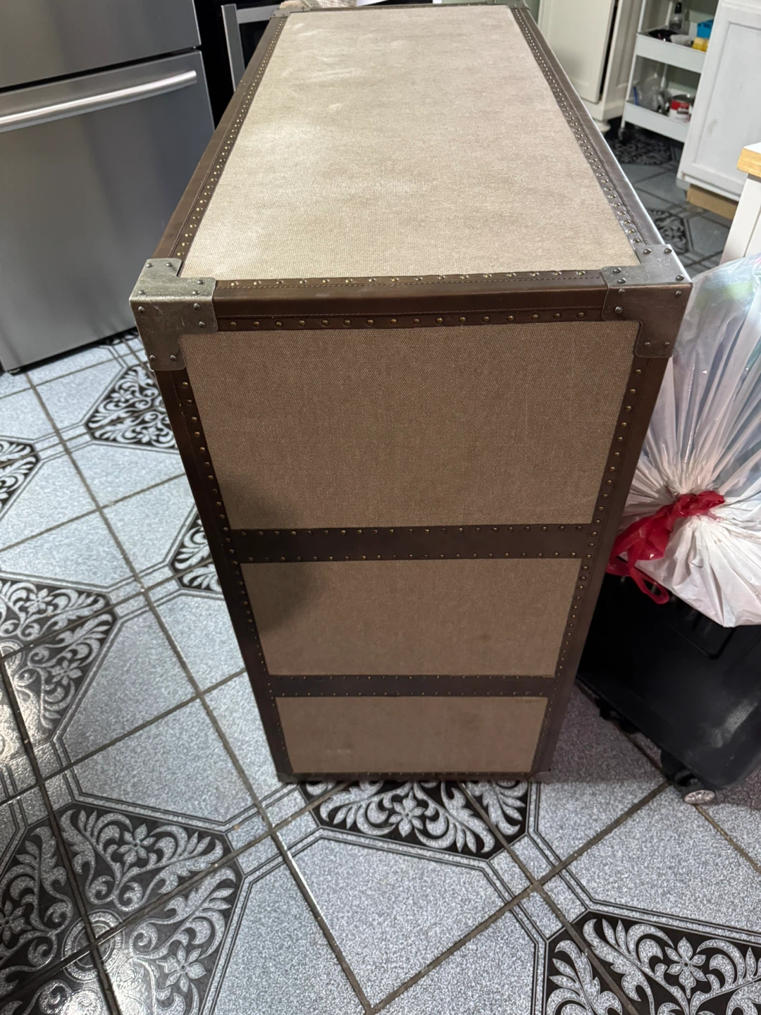 Vintage Style 3-Drawer Storage Chest Trunk - photo 2