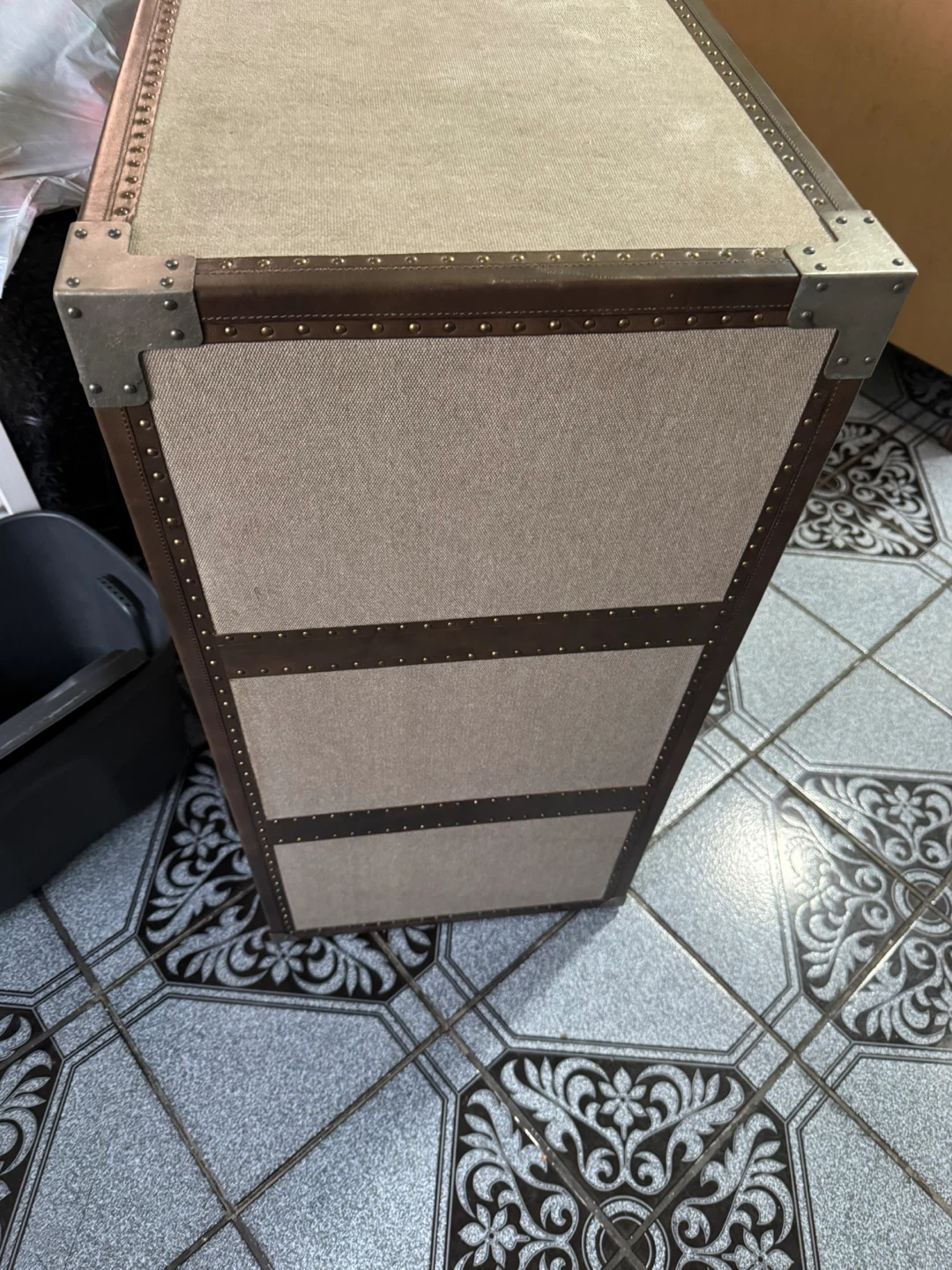 Vintage Style 3-Drawer Storage Chest Trunk - photo 3